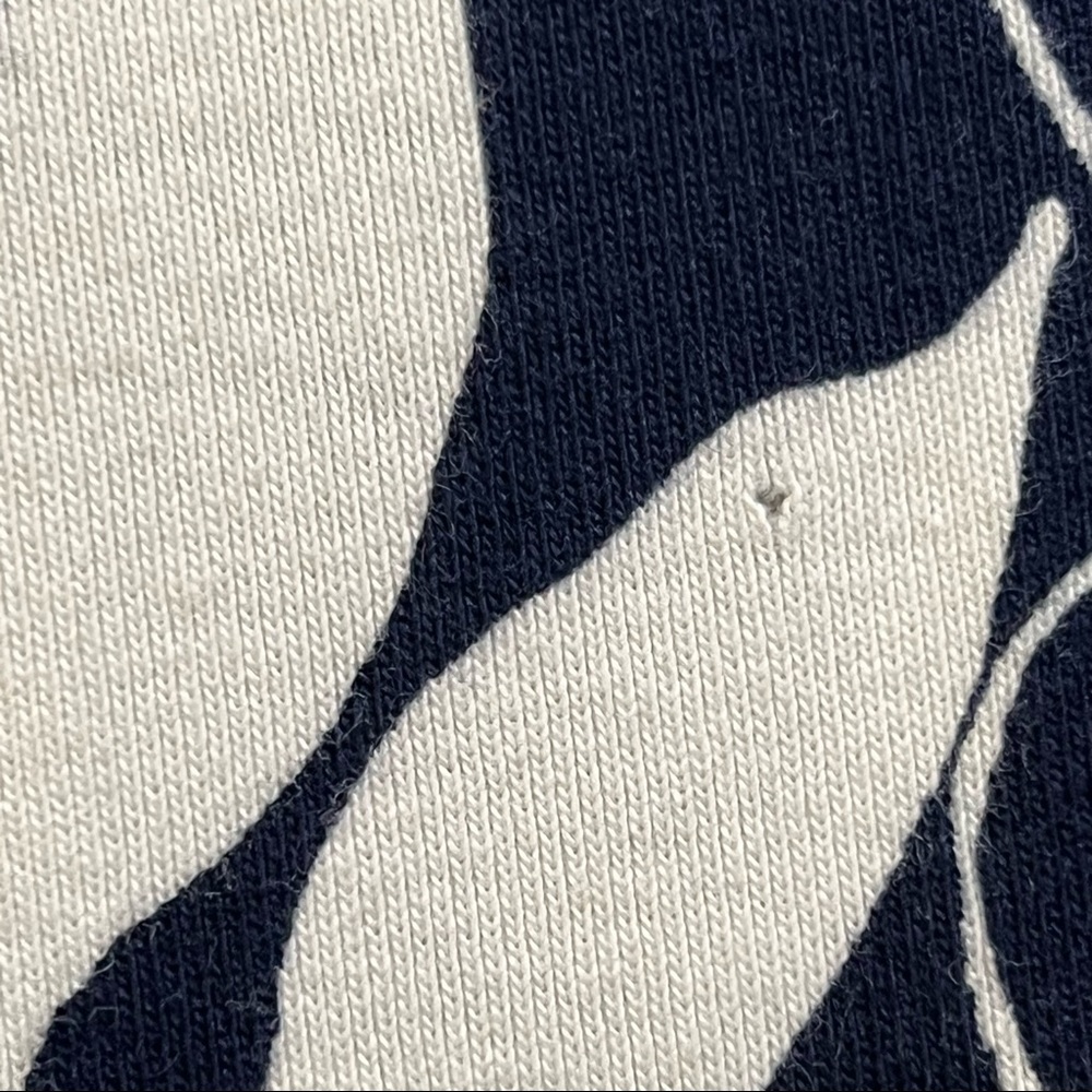 Chaps Navy & White Tropical Print Cotton T-Shirt Dress Size M, fits Smal… - Picture 11 of 12